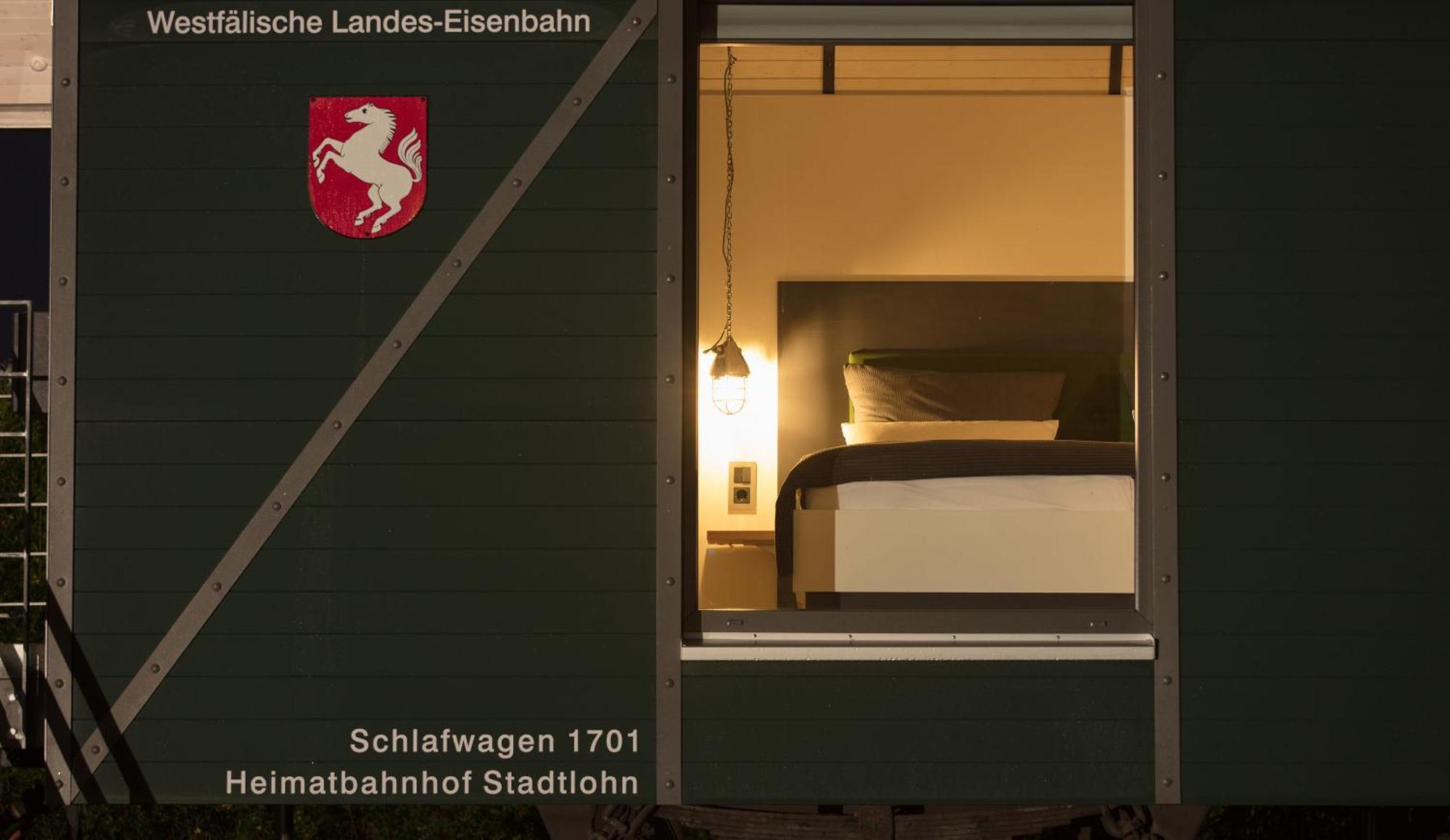 Lokomotel-Waggon, Luxus Appartment Im Eisenbahnwaggon Stadtlohn Exteriör bild